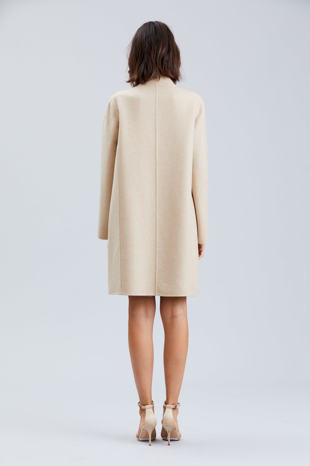EKROU CASHMERE 7/8 COAT