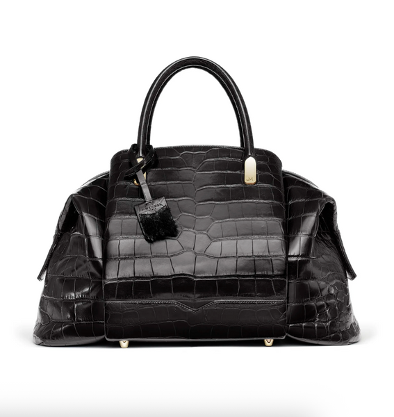 Black Alligator Bugatti Handbag J. Mendel