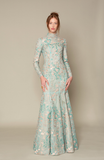 LONG SLEEVES MERMAID LACE GOWN