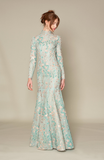 LONG SLEEVES MERMAID LACE GOWN