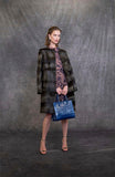 Royal Blue Alligator Tote