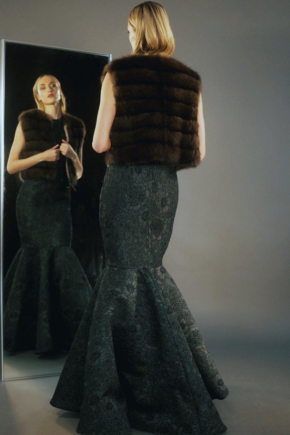 NATURAL BARGUZINE BROWN VEST