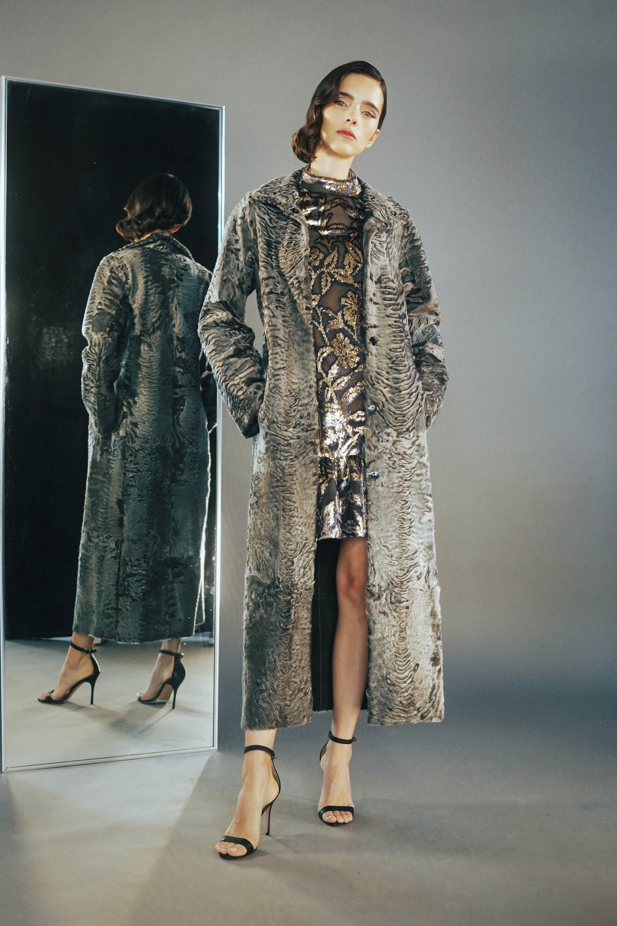 DYED STARDUST BROADTAIL COAT