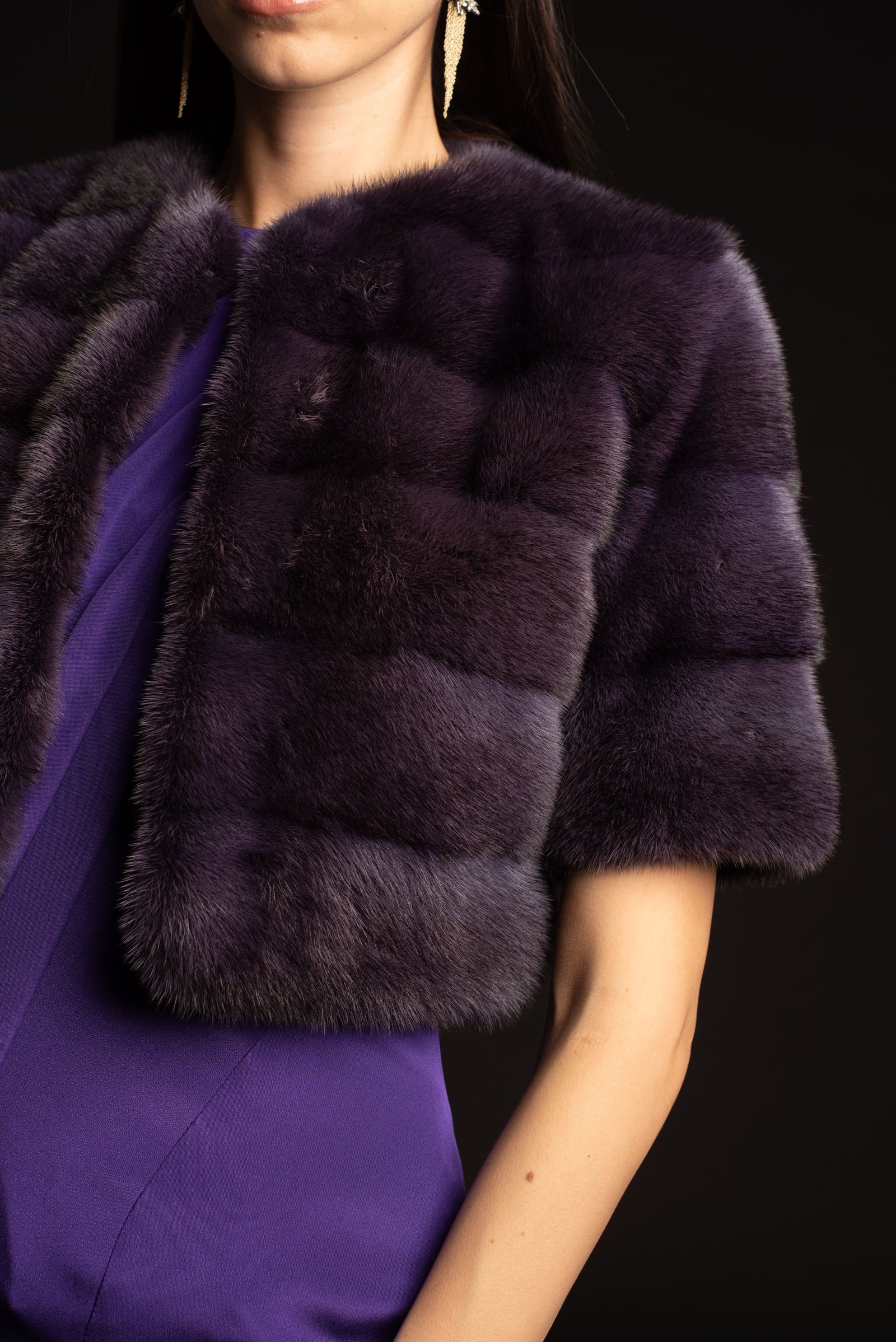 Purple Mink Bolero