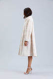 NATURAL IVORY SHEARED MINK COAT