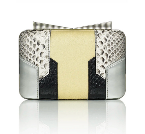 Black & Gold Art Deco Mini Minaudiere Purse